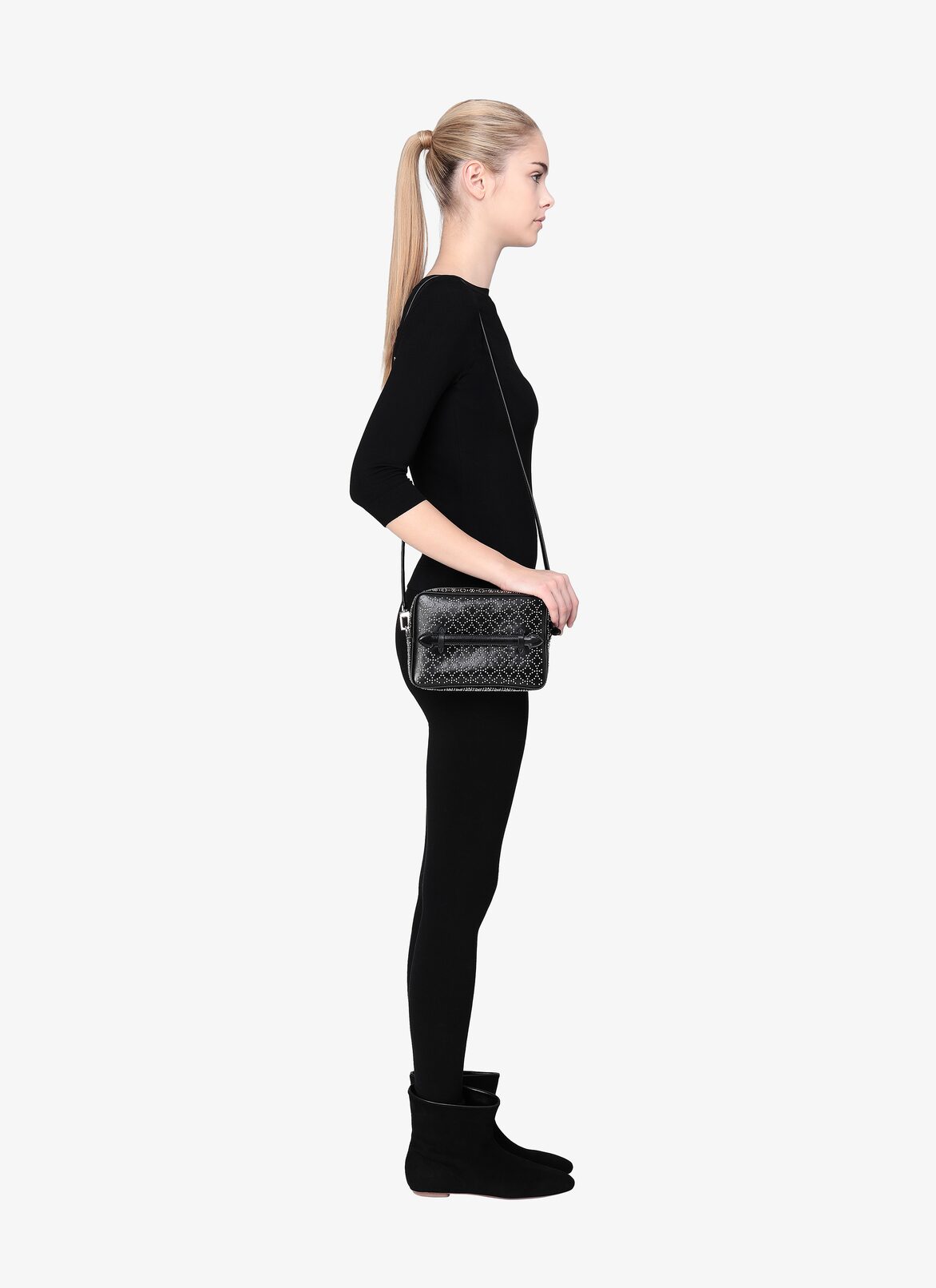 Sac Bandoulière Louise 24 ALAÏA SAC BANDOULIÈRE LOUISE 24 NOIR